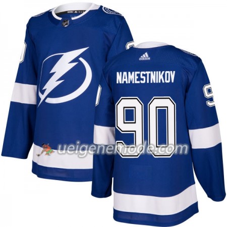Herren Eishockey Tampa Bay Lightning Trikot Vladislav Namestnikov 90 Adidas 2017-2018 Blau Authentic